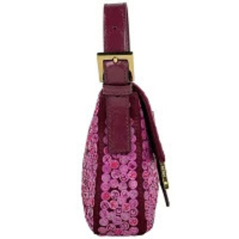 Fendi Mamma Bucket sequin Hobo bag satin pink - Picture 4 of 7